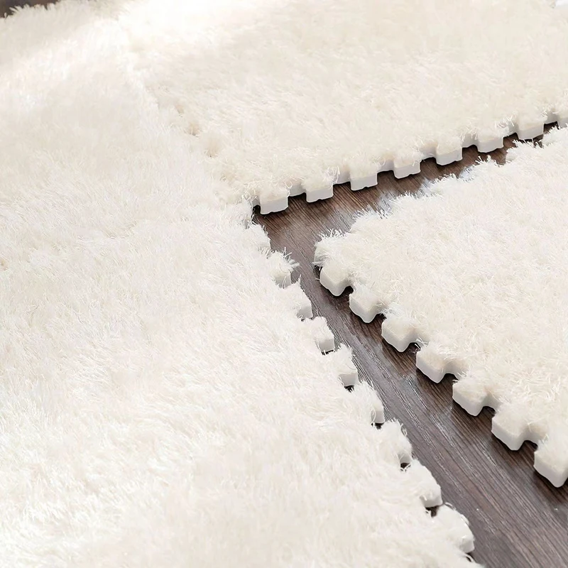Velvet non-toxic EVA thick foam puzzle mat, South Korea silk, velvet, flannel surface