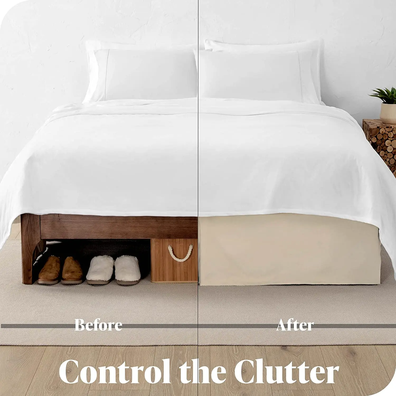 High Quality Home Decoration Super Soft Microfiber Ruffled Bed Skirt