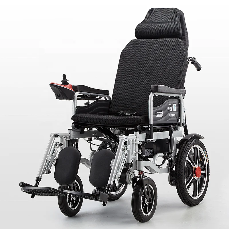 hot selling aluminum alloy lightweight wheelchair folding power remote control electric wheelchair