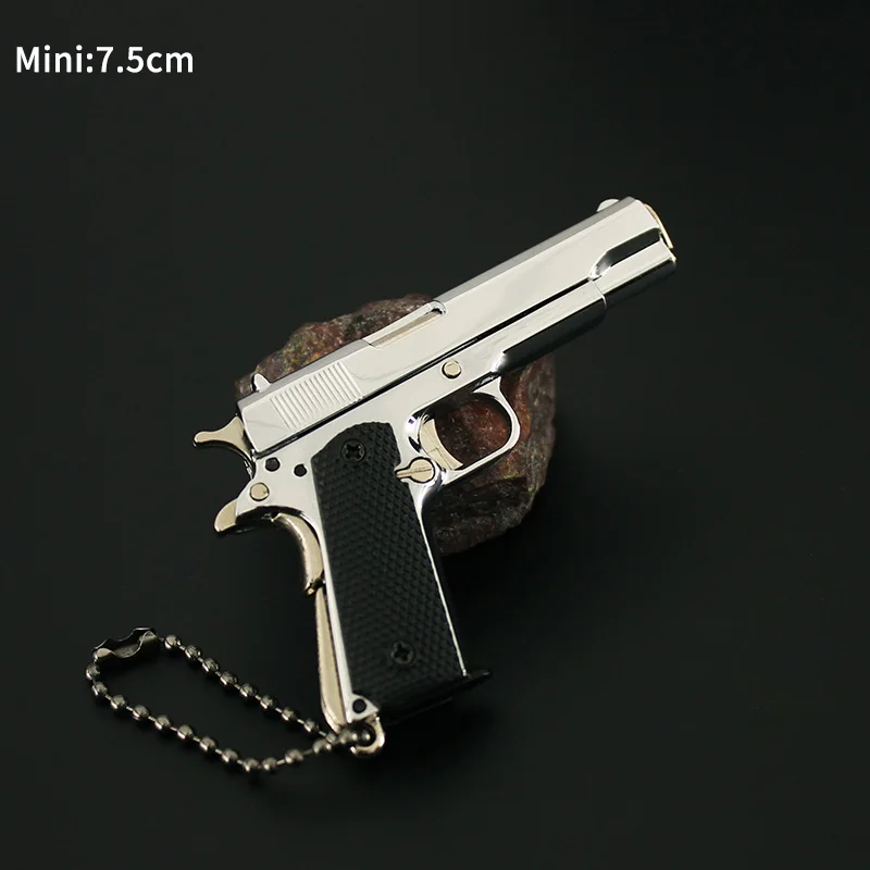 Игрушечный пистолет 1911 распродажа мини-брелок Коллекция для мальчиков кулон пуля Съемный зажим съемный игрушечный Kimber
