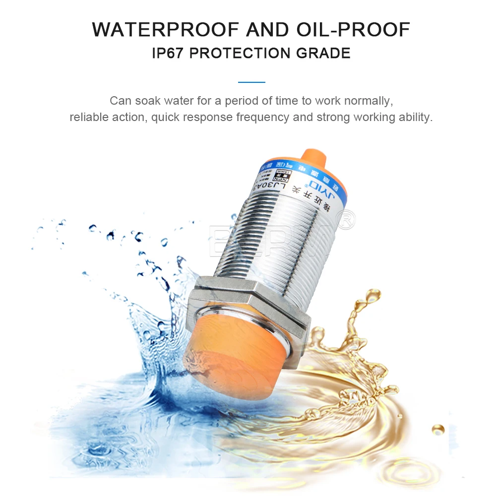 LJ30A3-15-Z /BX inductive proximity switch, metal sensor, three-wire NPN normally open DC