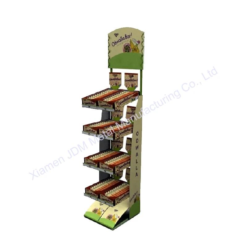 OEM ODM customize Candy and chips chewing gum showroom racks stands movable shelf mountain shelves