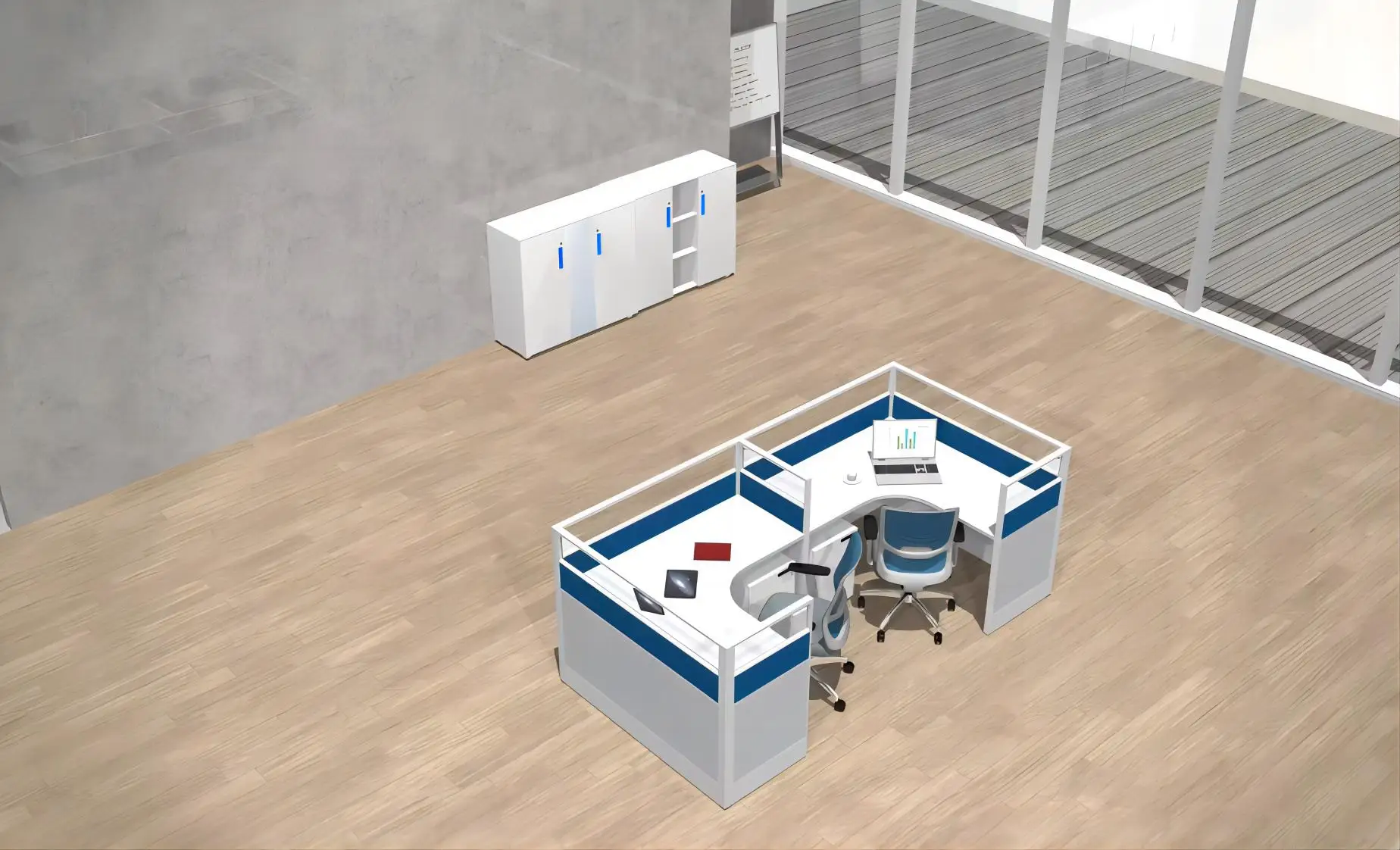 Cubicle Style Office Furniture Company Desk Modular Office Workstation For Staffs