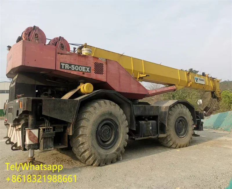 Tr 500ex Tadano rough crane 50 ton with mistubishi engine,Japan made original Tadano tr500ex lifting crane in Shanghai China