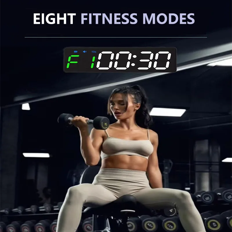 J&R Mini Small Portable Magnetic Digital LED Interval Boxing Workout Countdown Stopwatch Gym Clock Timer for Home