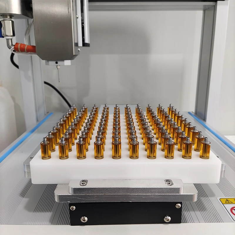 
New Full automatic cbd vape oil disposable vape pen filling machine 510 cartridge with fill tray 