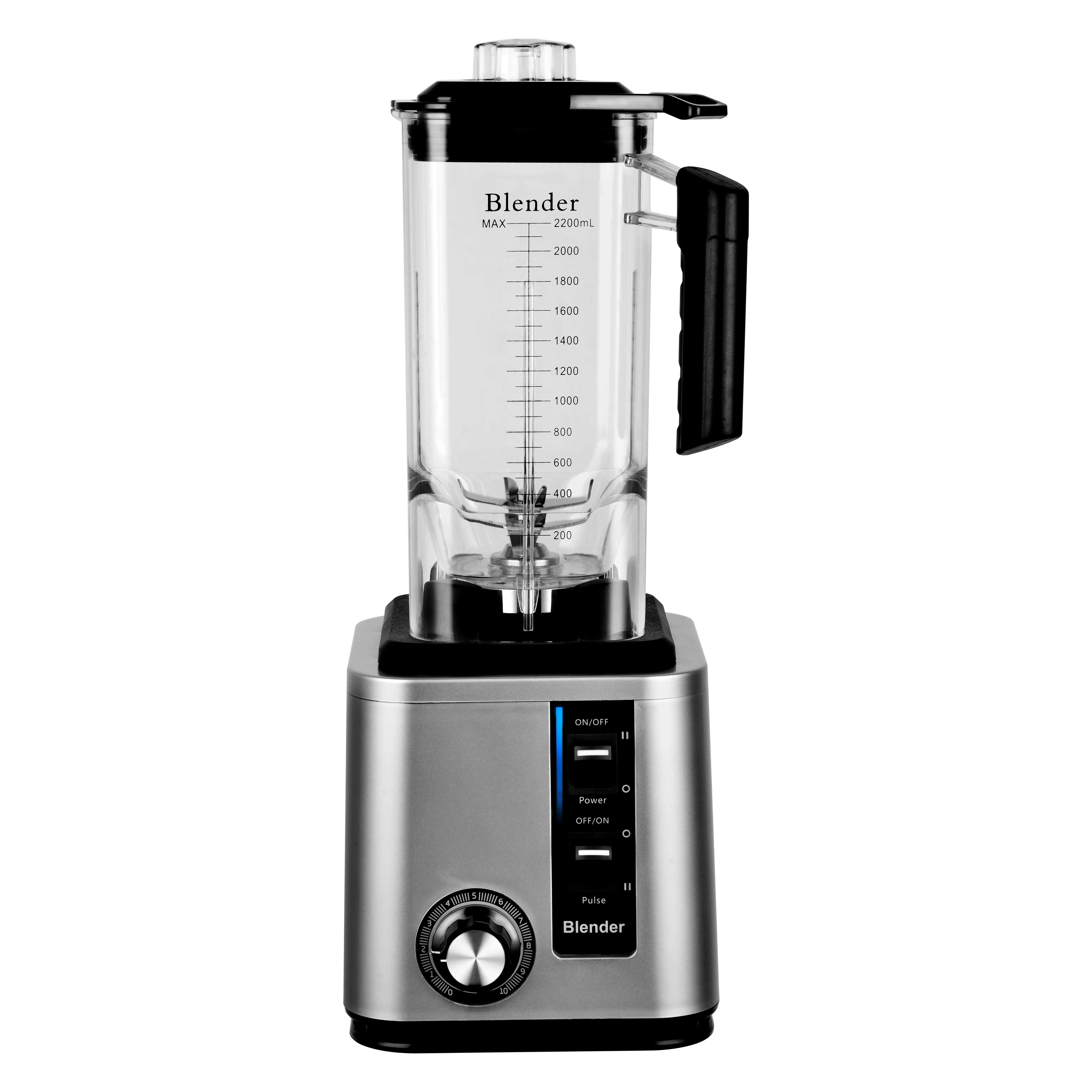 New Product Popular Powerful Blender Plastic Electric 2.2L Portable Fresh Fruit Smoothie Juice Blender