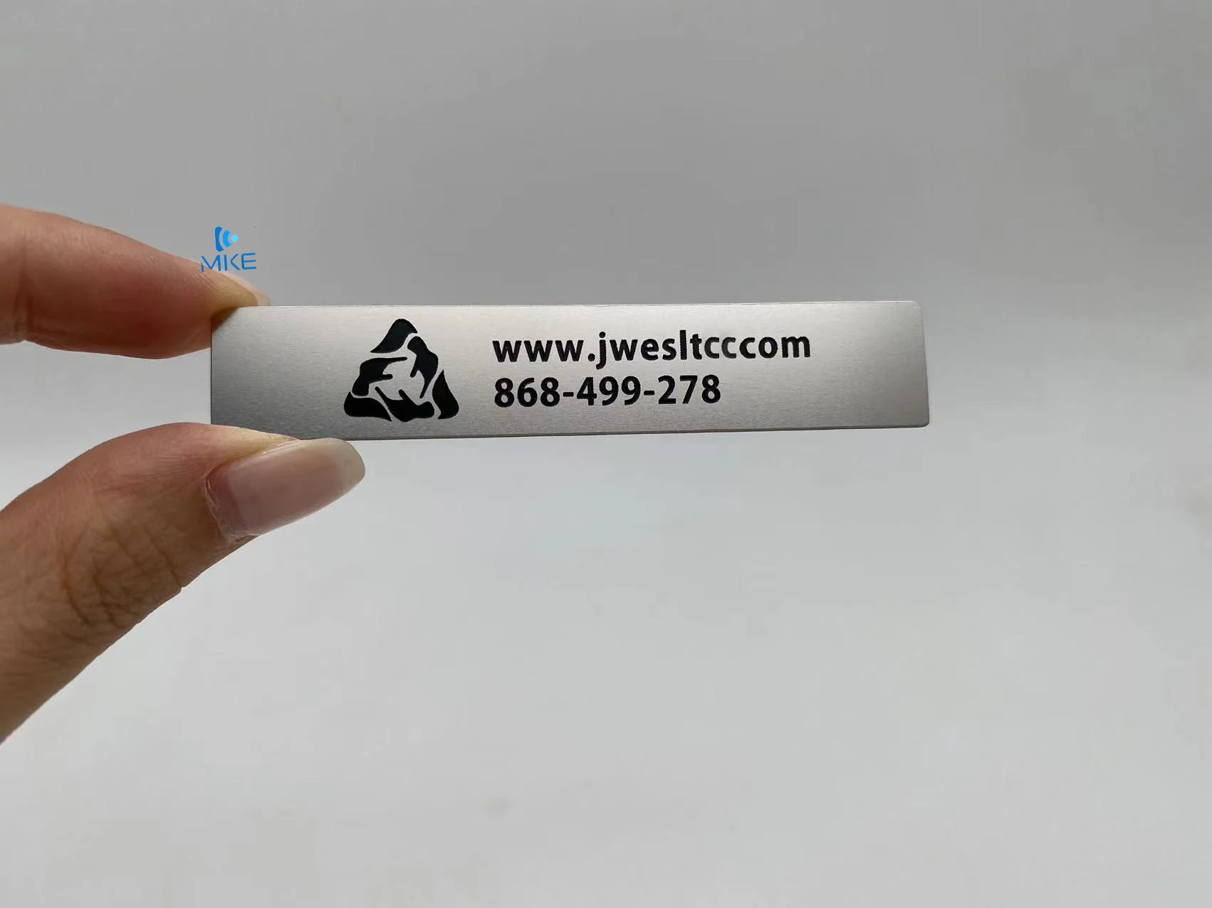 Blank Stainless Steel silver matt tags labels