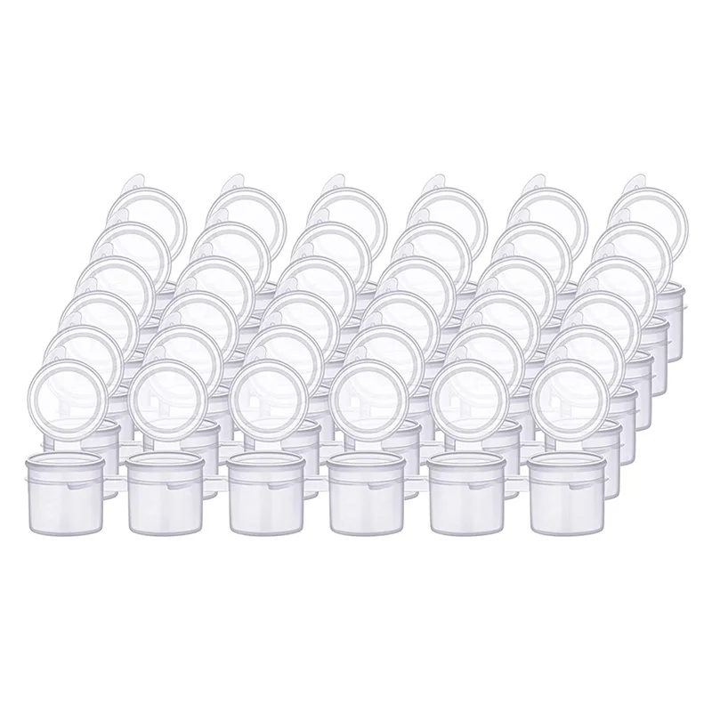 Blank Plastic Storage Containers Empty Acrylic Paint Strips Pots