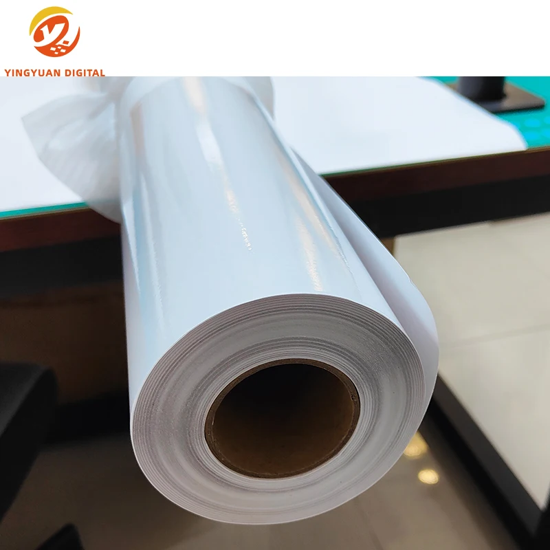 220g Printable Advertising Material Water Based Transparent Removable PVC Self Adhesive For Printer