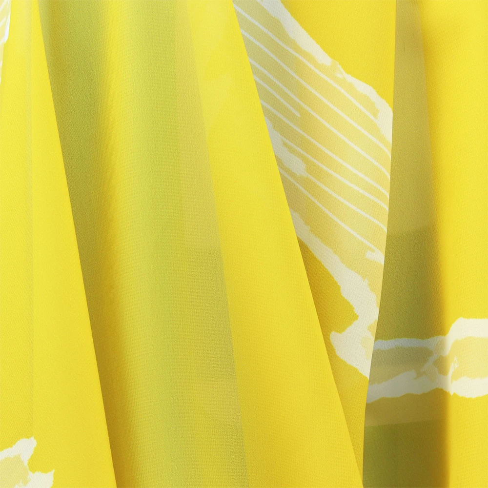 2024 Elegant Printed Floral Chiffon Lightweight Fabric For Pretty Maxi Dresses