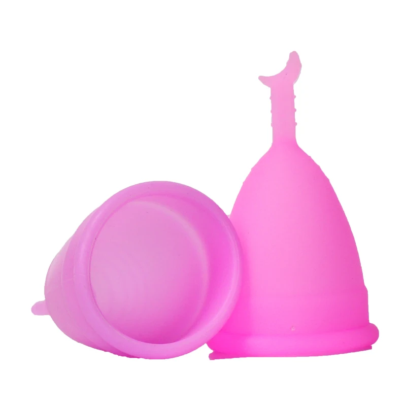 Новое поступление черные менструальные чашки Silicona Medica с мягким