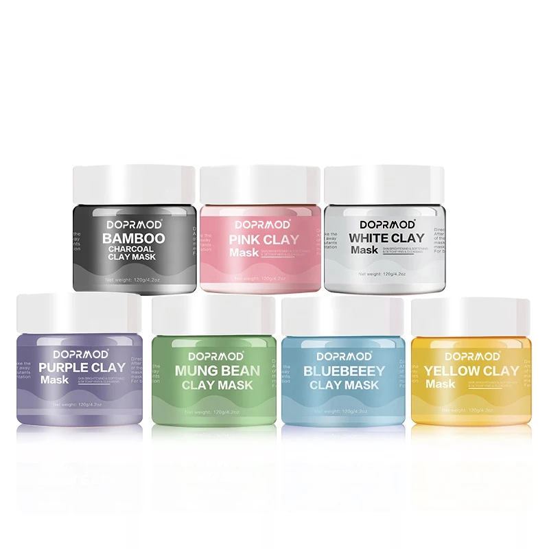 Amazon Hot selling Ice Cream Clay Mud Mask Skin Care Scrub Cleans Tighten and Moisturizes Colorful Mask 120g