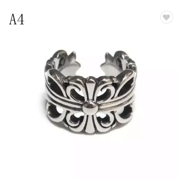 Dropshipping New Hand-woven Women Fashion Vintage Jewelry Punk Adjustable Mens Rings Stainless Steel Jewelry Hip Hop Punk Ring