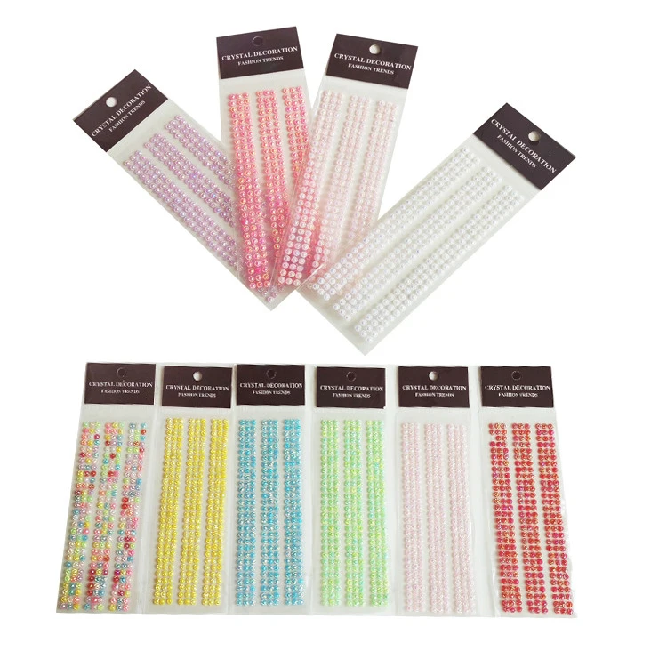 Wholesale colorful rhinestone DIY acrylic customized stone diamond decoration sticker