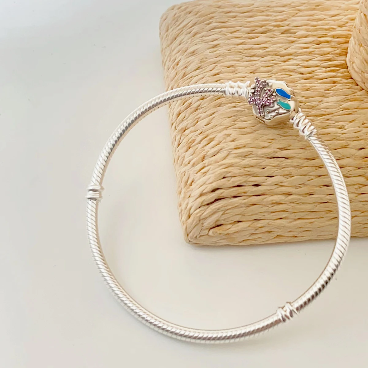 Factory wholesale S925 sterling silver snake bracelet with Silver Clasp for pandoraer bracelet fine jewelry