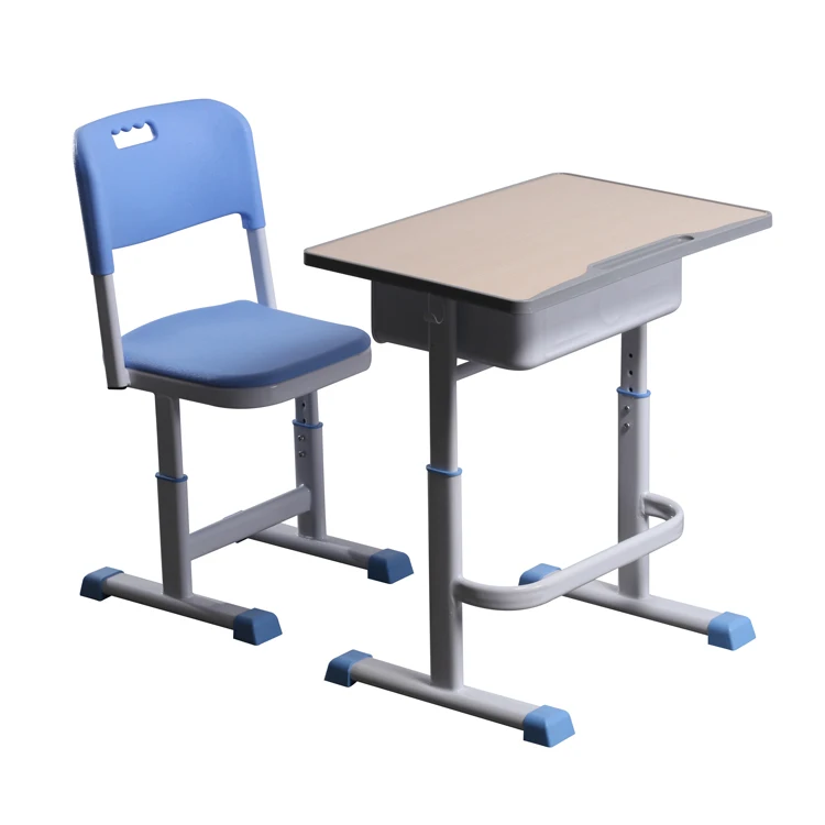 primary school secondary school student table classroom furniture height adjustable luxury desk and chair set