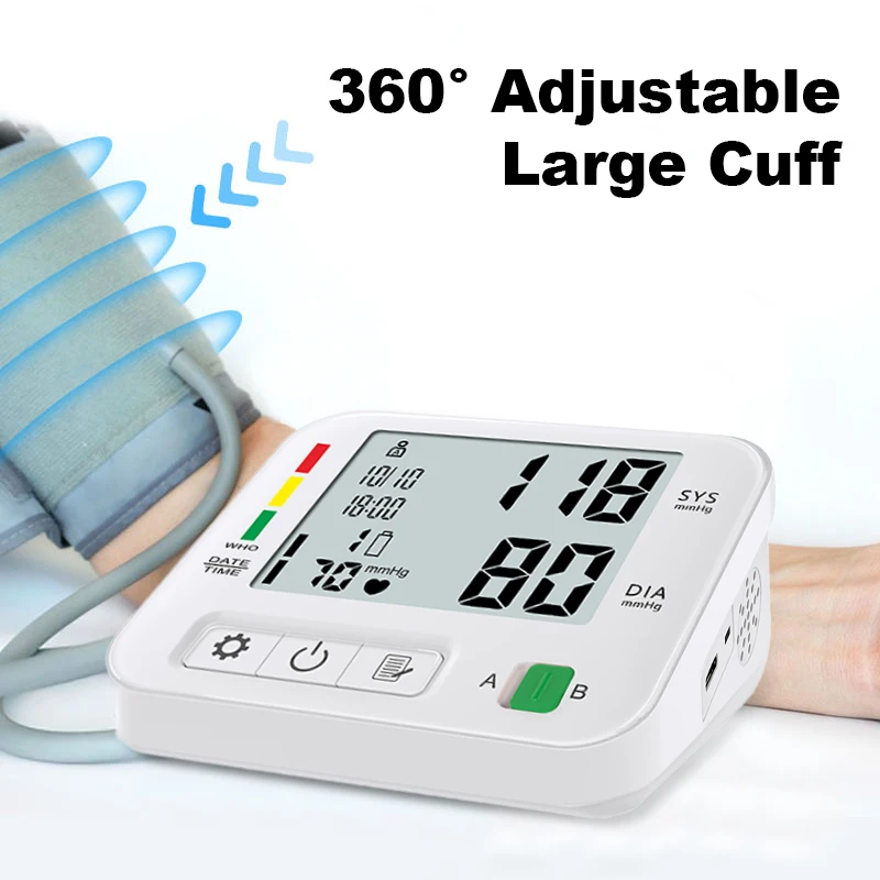 AXD OEM Factory CE ISO Approved Hospital Digital Sphygmomanometer BP Testing Machine Electronic Upper Arm Blood Pressure Monitor
