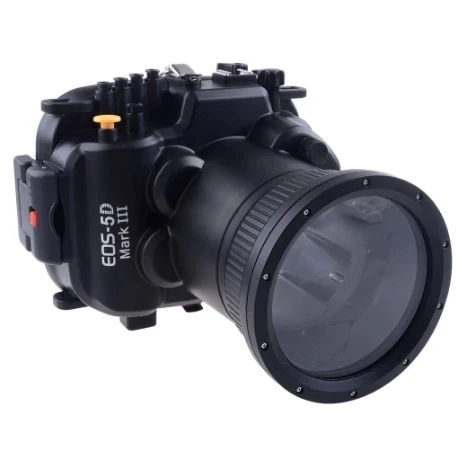 60 meters 197ft Underwater Waterproof Housing Diving Camera Case for Canon 5D Mark III 24 105mm Lens Or 24 70mm mark I 5D3