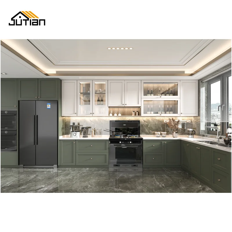 Kitchen Furniture Kitchen Cabinet, Door Top Luxury Cabinets, and Kitchen Islands European Style Kitchen Cabinets