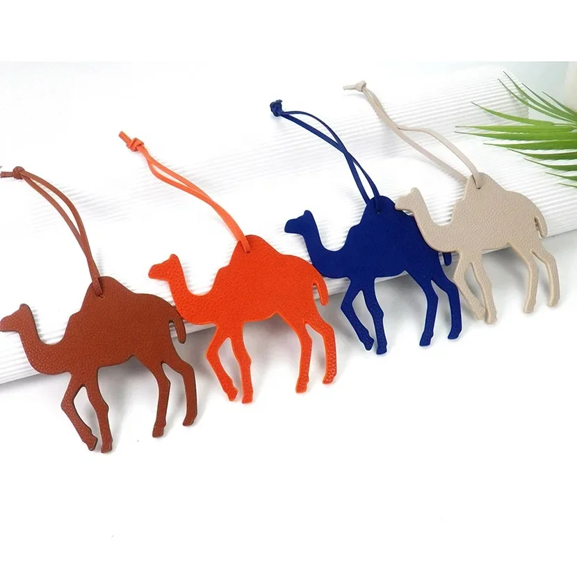 2024 New Designer Leather Bag Charm Pendant Camel Animal Shape Keychain Decoration Luxury Mini Brikin bag Charm