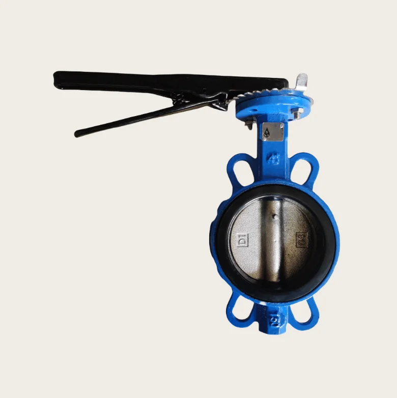 DN100 Eccnomic Model Ductile Iron Ggg50 Wafer Type Butterfly Valve Connection to Pn10/Pn16/Cl125/Cl150/JIS 10K