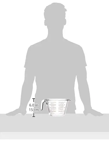 Amazon Hot Selling Commercial Glass Measuring Cup, 8 Cup Capacity (2 Liters)