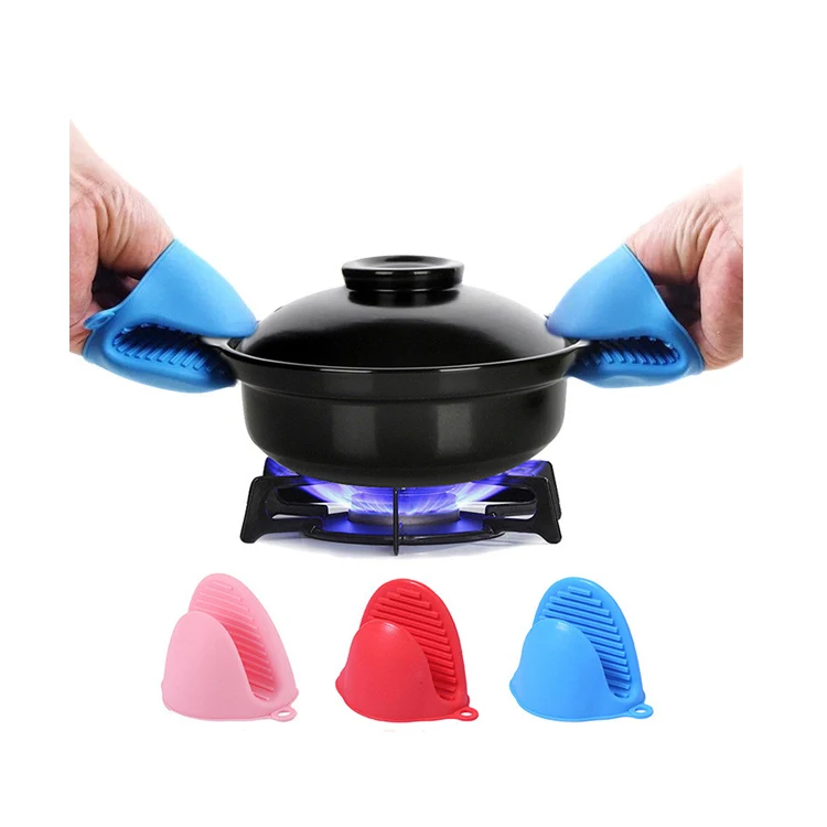 Heat Insulation Mini Finger Oven Gloves Silicone Pinch Mitts Baking silicon Gloves for Kitchen