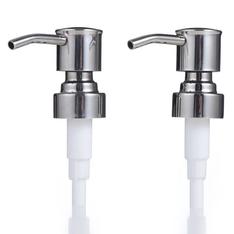 28/400 304 Stainless Steel Metal Foaming Liquid Soap Dispenser Lotion Bottle Pump Sprayer for Hand Wash