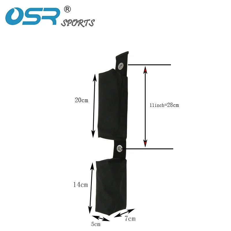 Карманный Вес для подводного плавания 3 кг, двойной резервуар с люверсами 28 см, чтобы соответствовать обычной задней пластине сверху 2 кг снизу 1 кг