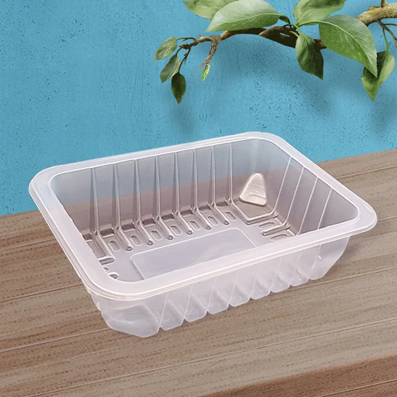 Disposable PP Heat Sealing Food Tray Map Vacuum Forming Plastic Meat Tray