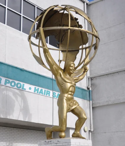 Metal Crafts Bronze Atlas Holding the Heavens Statue atlas bronze statue