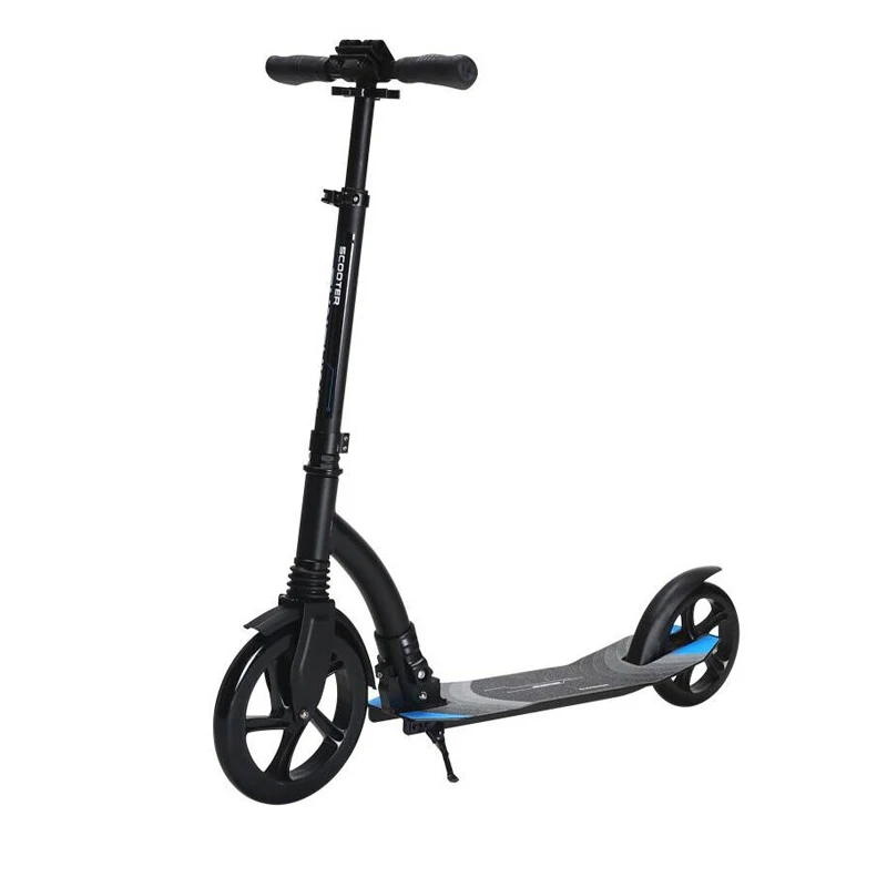 Алюминиевый складной двухколесный скутер для взрослых и детей, дисковый тормоз, пружинный амортизатор