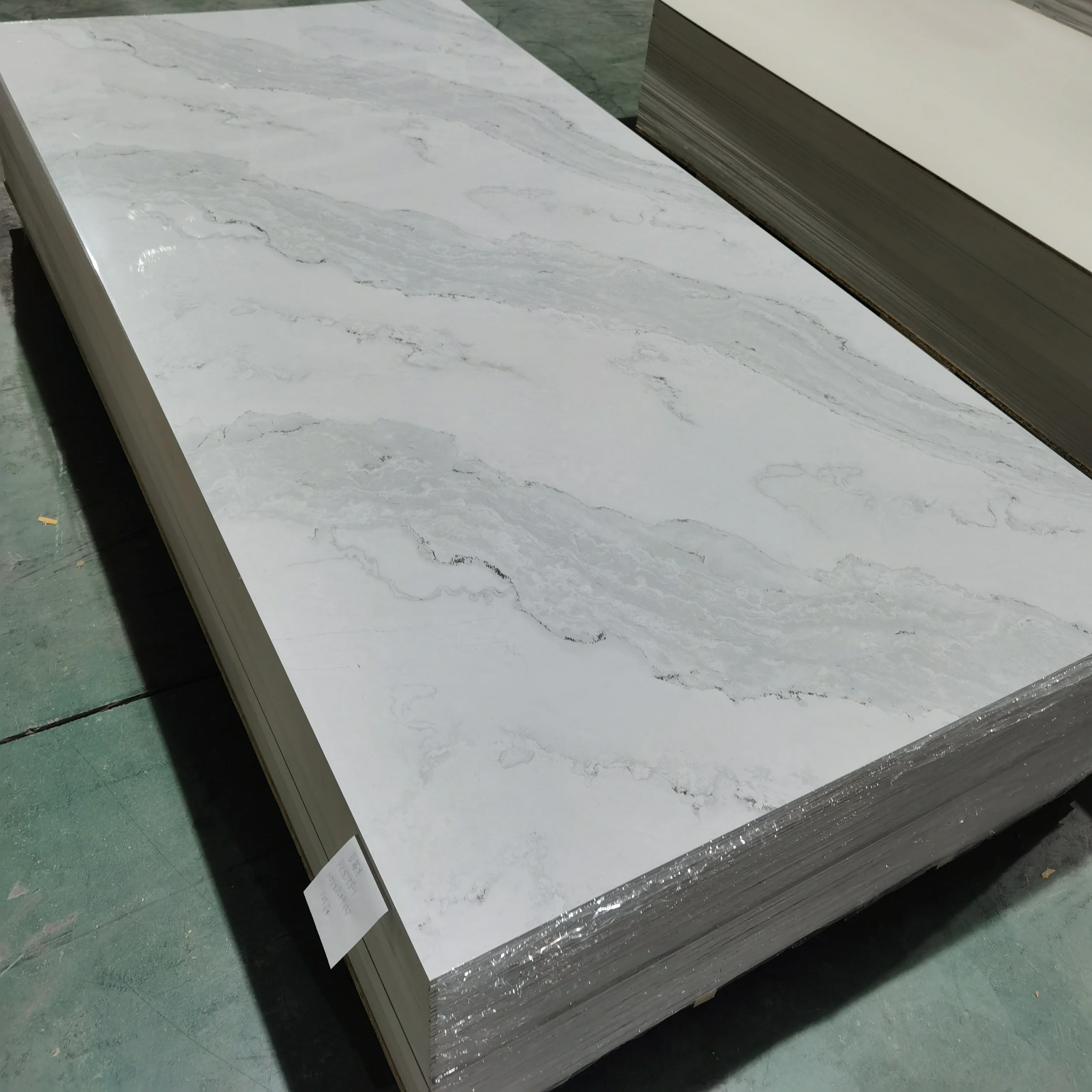 Waterproof White and Black Marble Color PVC Wall Panel Stylish and Functional for Any Room