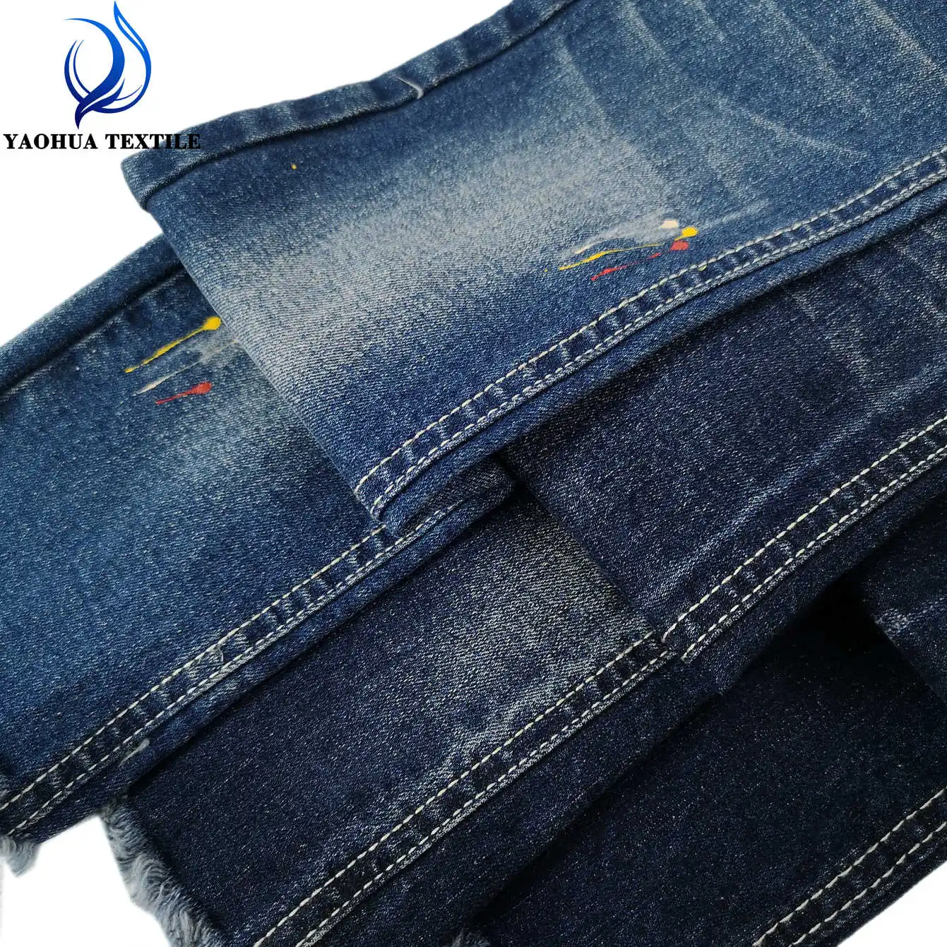 T827 High quality denim fabric 98% cotton 2% spandex stretch denim jeans fabric