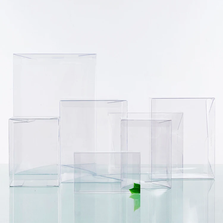 Custom Transparent Clear PVC Plastic Packaging Folding plastic Box with printed logo for toy action figure