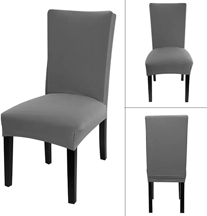 Soft High Stretch Universal Spandex Banquet Dining Short Chair Cover