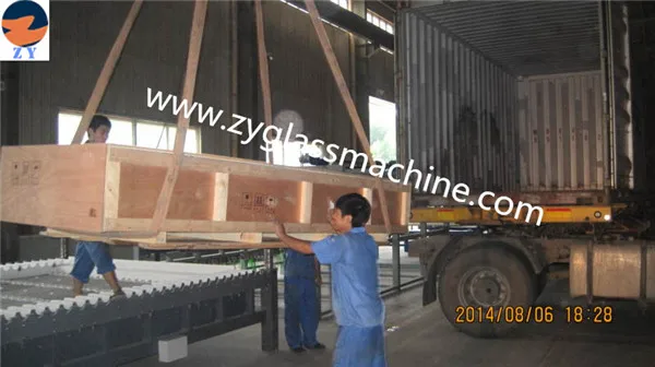 Flat glass tempering furnace