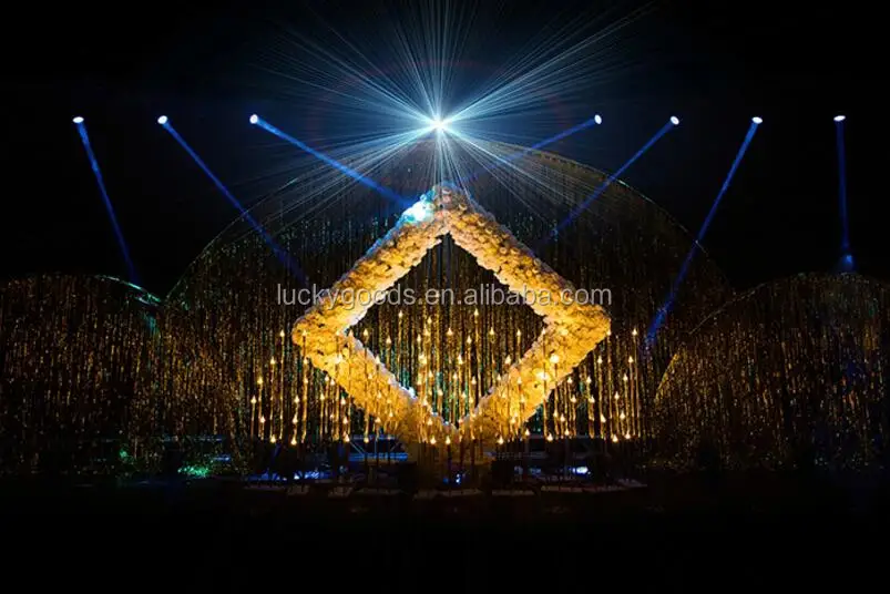 
LDJ813 Hot sale 10 arms wedding backdrop decoration LED stage lights 