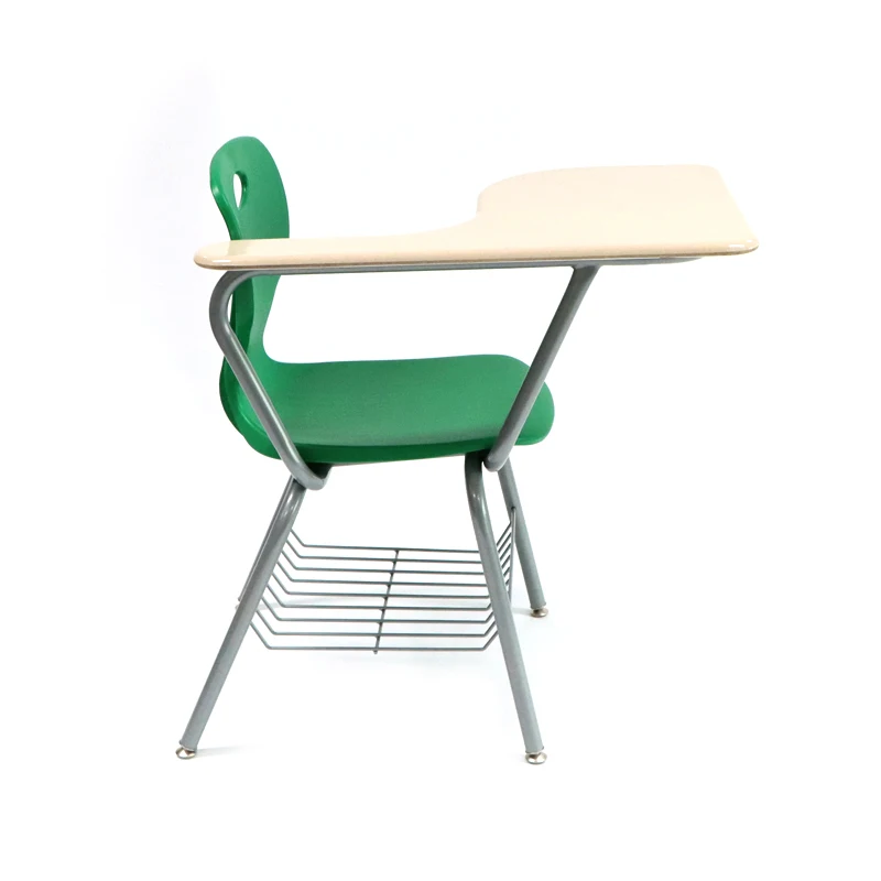 Заводская дешевая пластиковая школьная мебель офисное учебное кресло с планшетом для письма