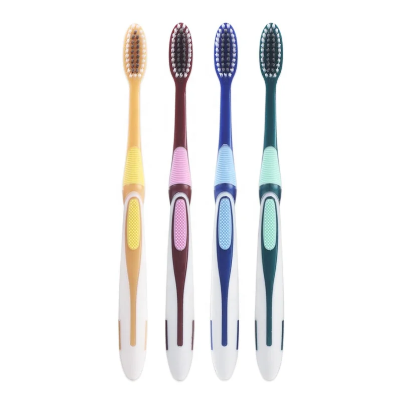 Wholesale Cheap Plastic Tooth Brush Manufacturers Custom Logo Adult Soft Bristles Plastic Toothbrush