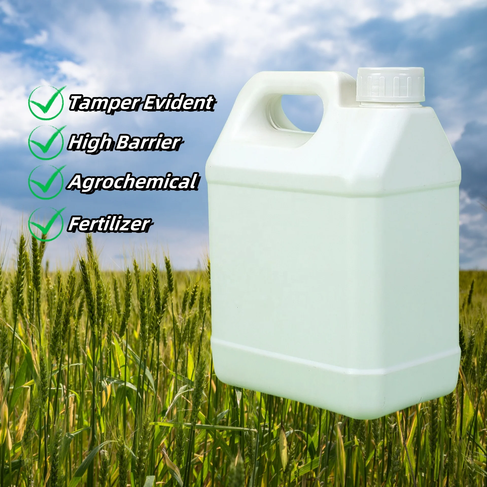 Factory Outlet 3L 101oz PE COEX Bactericide Bottles For Agricultural Chemical