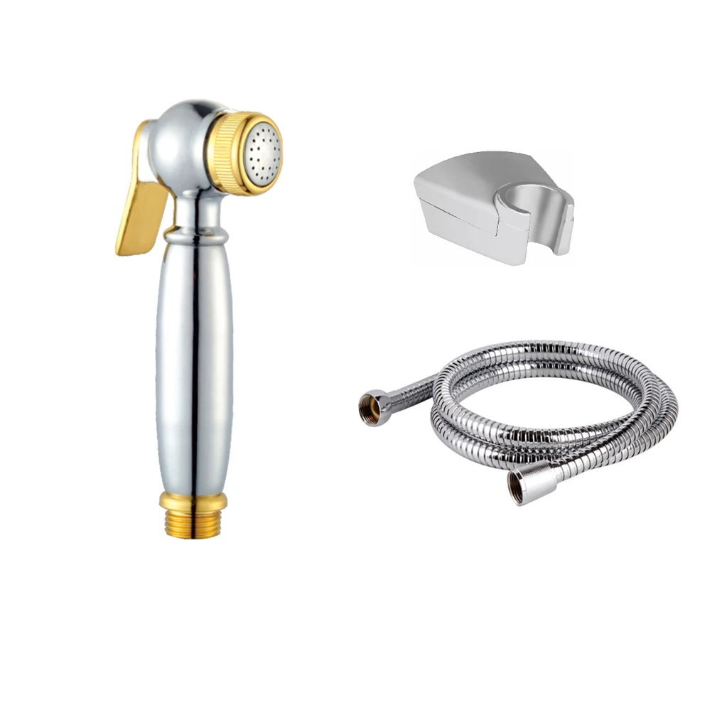 1F0158-9HD-6C gold brass shattaf shhattaf toilet shattaf sprayer toilet for bathroom