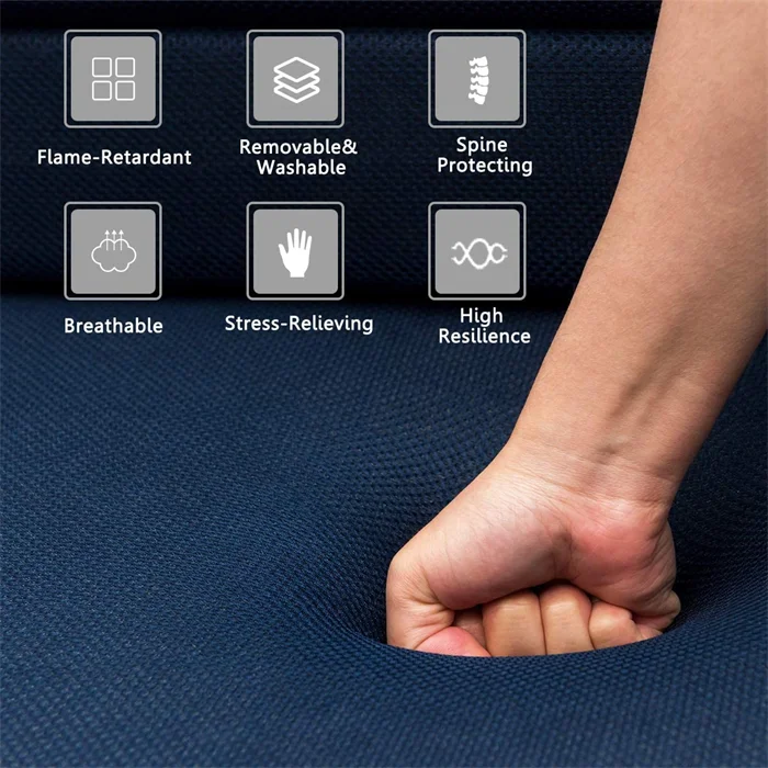 fold mattress 4 inch Super luxury 5 zone memory foam mattresses