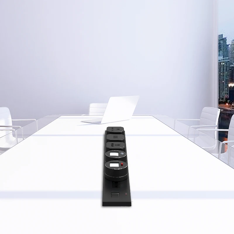 Hot selling Power Rail Socket Wall-mounted Removable Socket Wireless Surface-mounted Home Row Plug Splash-proof Socket