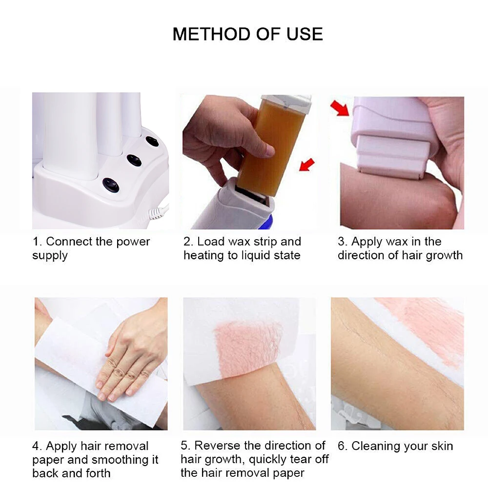 wax warming kit & Depilatory wax Heater set with roller wax warmer set & wax roll on heater