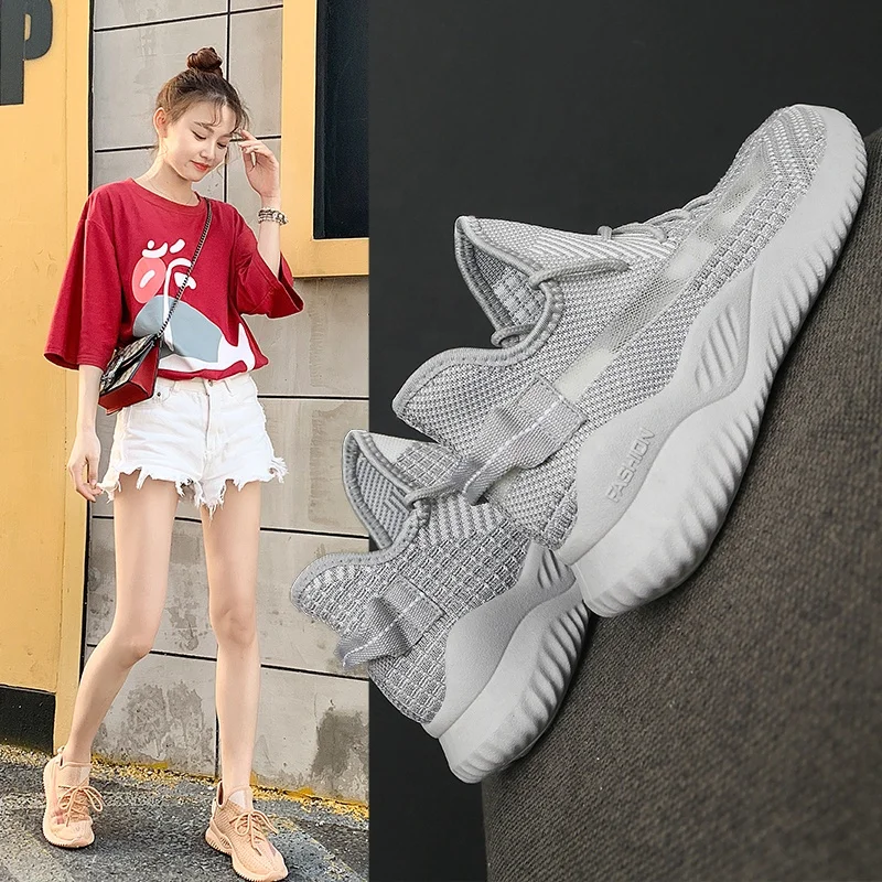 
Wholesale Running Sneakers Brand Casual Shoes Women White Sport Shoes 