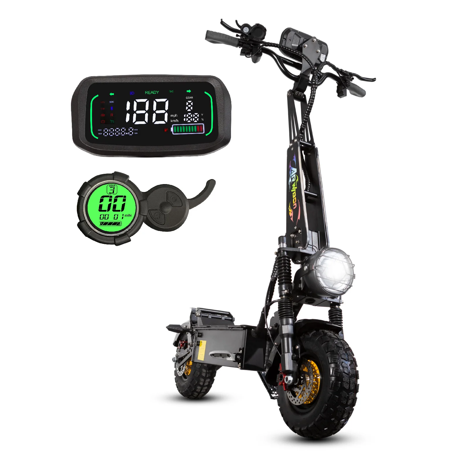 EU Warehouse 8000W dual motor 13 Inch Off road tire E Scooter 100km/h Electric Scooter for adult electric motorcycle