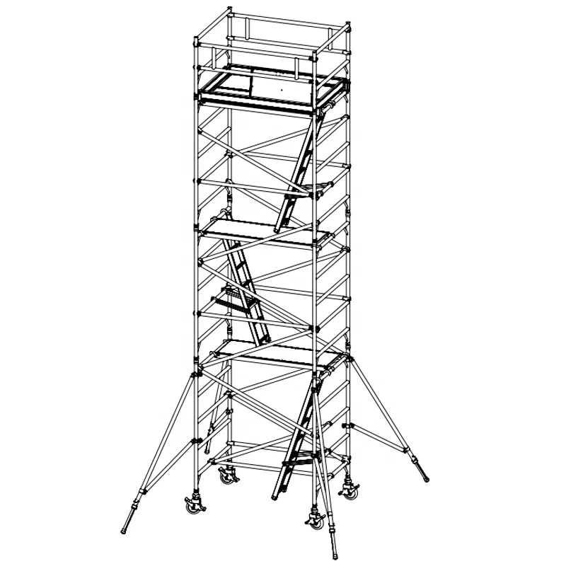 Popular EN1004 certification indoor aluminum scaffold tower for agent