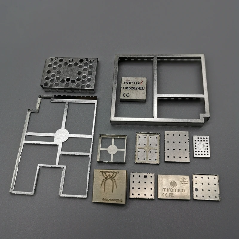 BOSI Custom Metal Stamping RFI RF Magnetic EMI Shielding Can EMC Cover EMI Shield PCB Shield Case